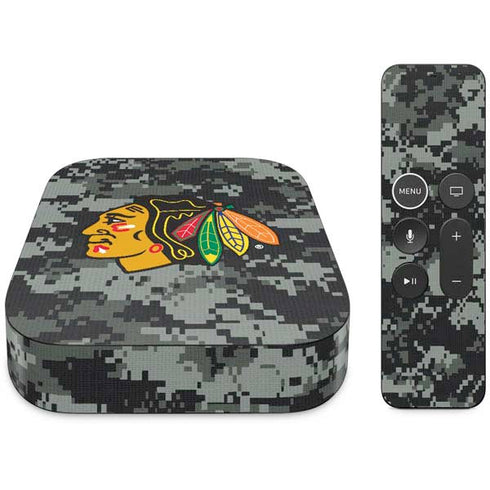 NHL Chicago Blackhawks Camo Apple TV Skin